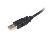 StarTech.com USB2HAB3M - Cable USB para Impresora (3 m, 1 x USB A Macho, 1 x USB B Macho) Negro