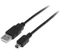 StarTech.com Cable USB de 50cm para Cámara - 1x USB A Macho - 1x Mini USB B Macho - Adaptador Negro
