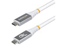 StarTech.com Cable USB4 1m - Cable USB-C Certificado USB-IF - 80Gbps - 240W - 8K120/4K240 - DP 2.1 - Compatible con Thunderbolt - Blanco