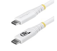 Cable USB4 StarTech.com 20Gbps USB-C 2m - PD 240W - 4K120 - Blanco