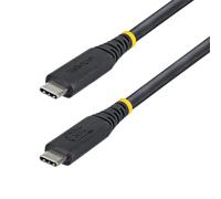 StarTech Cable USB4 1m USB-C - Tipo C - Certificado USB-IF DP 2.1 - Compatible con Thunderbolt 4 40Gb - 8K60Hz/4K240Hz - 240W - Negro