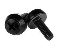 StarTech.com CABSCREWSM5B M5 X 12Mm - Tornillos De Montaje Paquete De 100 Negro