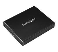 StarTech.com Caja de Dos Bahías M.2 NGFF - USB 3.1 (10Gbps) - RAID - Caja Externa USB -C y USB-C de Aluminio