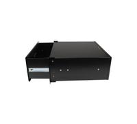 StarTech.com Cajon Metálico de Acero Negro 4U, 25kg, para Armario Rack de Servidores o Equipo de Redes de 19 Pulgadas (4UDRAWER)