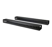 StarTech.com Canaleta para Cables Vertical con Lengüetas, Panel de Gestión de Cables Vertical, Guía Pasacables 40U para Montaje en Rack 40U, Conducto para Cables de 1,8 m (2x 91 cm) (CMVER40UF)