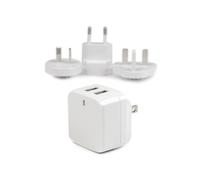 StarTech.com Cargador de Pared USB de 2 Puertos para Tablets Smartphones - Cargador Blanco de Alta Potencia para Viajes