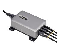 StarTech.com Cargador USB-C de 4 Puertos - Cargador USB Tipo C - Puerto 140W EPR - con Tornillos de Fijación - Total 240W