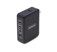 StarTech.com Cargador USB-C/USB-A de Pared GAN PD 140W 3xUSB-C/1xUSB-A - Cargador Internacional para Portátil - Tipo C PD 3.1