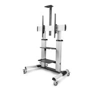StarTech.com - Carrito Soporte Móvil con Ruedas para TV de Pantalla Plana de 60 a 100 Pulgadas o 100kg - Soporte Rodante Ajustab