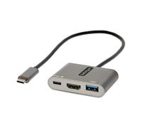 StarTech.com - CDP2HDUACP2 - Adaptador multipuerto USB-C, USB-C a HDMI 4K, concentrador USB 3.0, estación de acoplamiento