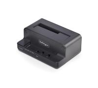 StarTech.com Clonador NVMe M.2 a SATA de 2.5/3.5 - Dock Duplicador Autónomo de 2 Bahías para SSD - Bidireccional NVMe a SATA