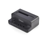 StarTech.com Clonador NVMe M.2 a SATA de 2.5/3.5 - Dock Duplicador Autónomo de 2 Bahías para SSD - Bidireccional NVMe a SATA