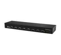 StarTech.com Concentrador Adaptador USB a Serie de 8 Puertos RS232, USB 2.0 a 8 x DB9, Daisy Chain, Rack Montable, Compatible con Windows/Mac/Linux