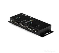 StarTech.com Concentrador Adaptador USB a Serie RS232 DB9 4 Puertos - Riel DIN Industrial y Montaje en Pared