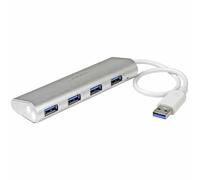 StarTech.com Hub Ladrón USB 3.0 de 4 Puertos - Hub Concentrador USB-A - Alimentado por el Bus - 5Gbps - Hub USB Portátil - Carcasa Resistente