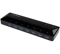 StarTech.com - Concentrador USB 3.0 de 7 Puertos - Ladrón con Puertos de Carga y Sincronización - Hub con 2 Puertos de 2,4A