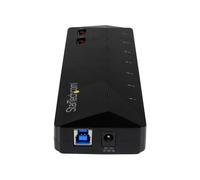 StarTech.com - Concentrador USB 3.0 de 7 Puertos - Ladrón con Puertos de Carga y Sincronización - Hub con 2 Puertos de 2,4A