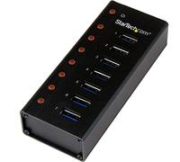 StarTech.com Concentrador USB 3.0 de 7 Puertos con Caja de Metal - 5Gbps - Hub de Sobremesa o Montaje en Pared