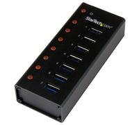 StarTech.com Concentrador USB 3.0 de 7 Puertos con Caja de Metal - 5Gbps - Hub de Sobremesa o Montaje en Pared