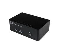 StarTech.com Conmutador Switch KVM - 2 puertos USB 2.0 - Audio Vídeo DisplayPort 2 Monitores ( SV231DPDDUA )