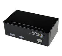 StarTech.com Conmutador KVM de 2 puertos para ordenadores VGA - USB - Kit completo KVM Cables incluidos
