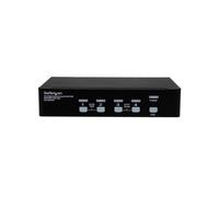 StarTech.com Conmutador Switch KVM de 4 Puertos de Vídeo DVI con Doble Enlace - Audio USB 2.0