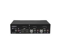 StarTech.com Conmutador Switch Profesional KVM 2 Puertos Vídeo DisplayPort - USB con Audio - 2560x1600 ( SV231DPUA )
