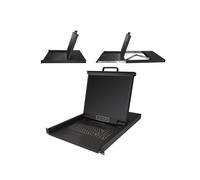 StarTech.com - Consola para Armario Rack con KVM de 8 Puertos VGA y Pantalla LCD de 19 Pulgadas - 1U