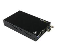 StarTech Conversor de Medios de Cobre a Fibra Gigabit Ethernet Monomodo LC 10 km Negro