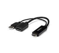 Adaptador - StarTech.com HD2DP Conversor HDMI a DisplayPort 4K Alimentado por USB Adaptador