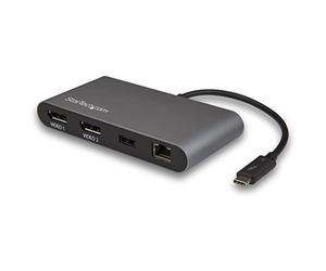 StarTech.com Dock Thunderbolt 3 para 2 Monitores 4K DisplayPort - Docking Station Mac y Windows - Reemplazado por TB3DKM2DPL (TB3DKM2DP)