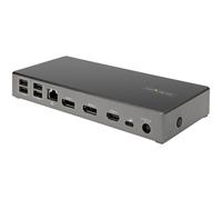 StarTech.com Dock USB-C - Docking Station USB Tipo C para 3 Monitores de 4K - con 100W de Entrega de Alimentación PD - Modo Alt DP 1.4 y DSC - 2x