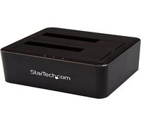 StarTech.com Docking Station USB 3.0 de 2 Bahías SATA de 2,5 o 3,5 Pulgadas para SSD o Disco Duro Base de Conexión para Unidades de Disco