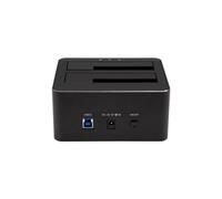 StarTech.com Docking Station USB 3.0 de 2 Bahías SATA de 2,5 o 3,5 Pulgadas para SSD o Disco Duro Base de Conexión para Unidades de Disco
