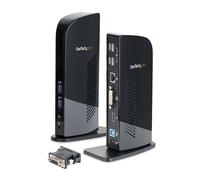 StarTech.com Docking Station USB 3.0 de 2 Monitores para Portátil, HDMI y DVI/VGA, Hub Ladrón 6x USB-A, GbE, Audio, Replicador de Puertos Universal USB-A, Win/Mac/ChromeOS (USB3SDOCKHD)