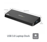 StarTech.com - Docking Station USB 3.0 para 2 Monitores HDMI y DisplayPort 4K - USB 3.0 a 4x USB-A, Ethernet, HDMI y DP - Replic