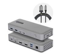 Startech.com docking station usb-c de 2 monitores displayport - 4k 60h
