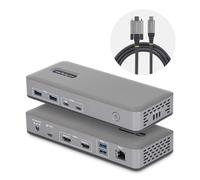 Startech.com docking station usb-c de 2 monitores hdmi - 4k 60hz - red