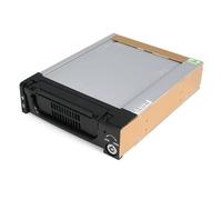 StarTech.com DRW150SATBK DRW150SATBK - Caja de aluminio para disco duro SATA de 5.25 pulgadas, color negro de aluminio resistente de 5.25 pulgadas, cajón de rack móvil, 5.25 pulgadas (5.25), panel