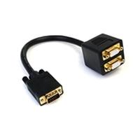 StarTech.com Cable de 30cm Duplicador Divisor de Vídeo VGA de 2 puertos Salidas Compacto - Bifurcador