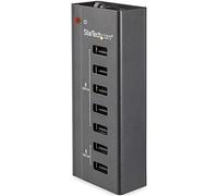 StarTech.com Estación de Carga USB de 7 Puertos Autónoma - 5x Puertos de 1A y 2x Puertos de 2A - Base de Carga USB ST7C51224EU