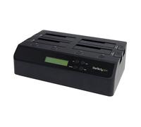 StarTech.com Estación Duplicadora Autónoma de Discos Duros para Clonación 4 Bahías SATA IDE eSATA USB 3.0 Base Dock HDD Compatible con Windows Linux Mac OS