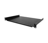 StarTech Estante 1U para rack – Bandeja universal voladiza SHELF-1U-12-FIXED-S, 19", 25 kg, 12"