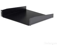 StarTech.com Estante 2U Bandeja Estándar para Armario Rack Universal de Servidores de 19 Pulgadas, de Acero de Servicio Pesado, Capacidad de Carga de 20kg, 16" de Profundidad, Negro (CABSHELF)