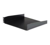 StarTech.com Estante 2U Bandeja Estándar para Armario Rack Universal de Servidores de 19 Pulgadas, de Acero de Servicio Pesado, Capacidad de Carga de 20kg, 16" de Profundidad, Negro (CABSHELF)