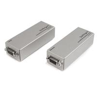 StarTech.com Extensor de 1 puerto Serie RS232EXTC1EU – DB9 por Cat5/UTP hasta 1000 m, Plata