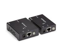 StarTech.com Extensor HDMI HDBaseT por Cable Cat5e/Cat6 - POC, 4K Ultra HD 4096x2160 a 70 m, Transmisor y Receptor, Incluye Adaptadores de Enchufe