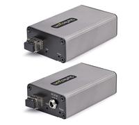 StarTech.com Extensor USB 3.0 de 2 Puertos sobre Fibra Multimodo OM3 - LC/LC - Hub de 2 Puertos USB-A de 5Gbps - Alcance de 350m - Alargador USB de Fibra Óptica - Extensor Óptico (F35023-USB-EXTENDER)