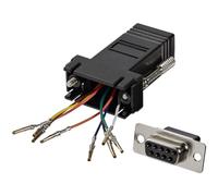 Adaptador - StarTech.com GC98FF Adaptador Conversor Modular DB9 Serie a RJ45 Hembra a Hembra