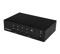 StarTech.com HDVGADP2HD - Conmutador automático, Multi-Entrada a HDMI (Switch conversor, 4K, selector DisplayPort, VGA) Color Negro